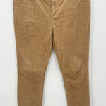 Ralph Lauren Lauren Khaki Corduroy Straight Leg Pants Cotton Stretch Women 10 Photo 0