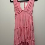 Cotton Candy LA V-neck tiered mini dress  Photo 1
