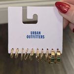 Urban Outfitters NEW  Gold Textured Hoop Earring Set - 5 Pairs Photo 0