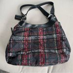 Coach RARE Soho Plaid Black and Red Shoulder Bag Photo 1