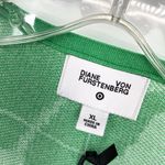Diane Von Furstenberg  x Target Ginkgo Green Long Cardigan Knit Wrap Sweater New Photo 2
