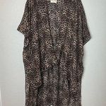 MIA JOY JOYFOLIE Leopard Print Kimono One Size Brown Size undefined Photo 0