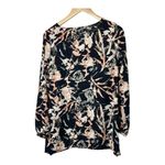 Juicy Couture Pillow Talk Floral Love Black & Pink Floral Tunic Top Size Small Photo 5