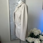 BLANK NYC  Faux Leather Cream Blazer Size S Photo 5