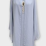 Slny Fashions Women's Rhinestone Beaded 2 piece Sleeveless Cape Dress Size 16P Photo 5