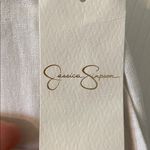 Jessica Simpson  White Linen Trousers size L brand new two front pockets Photo 2