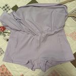 OFFLINE by Aerie High Waist Smocked Lined Running Athletic Shorts size small Purple Photo 3