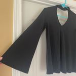 Green Envelope Bell Sleeve Choker Black Long Sleeve Size XS Photo 1