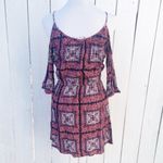 Hippie Rose  Red Cold Shoulder Sundress Photo 1