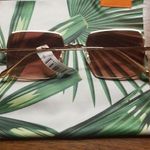 💕GARRETT LEIGHT💕 Crescent Sunglasses ~ Rose Gold Frame Pink Mirror Lenses NWT Photo 7