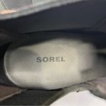 Sorel Lea black leather wedge booties women’s size 7 casual winter trendy punk Photo 8