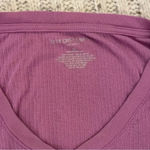 Liz Lange  Maternity purple‎ long-sleeve ribbed v-neck T-shirt, size X-small​ Photo 2