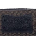 Coach  Black Gray Canvas SLIM ZIP WALLET IN SIGNATURE Photo 1