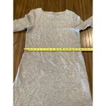 J. Jill Rib Knit Chunky Sweater Dress long sleeve Side Pockets Heather Gray S Photo 7