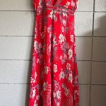 Womens Pia Rossini Virginia Red Tropical Maxi Beach Cover Up Dress size L Resort Size L Photo 3