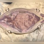 Coach  Taupe Purse with Lavender Lining Photo 3