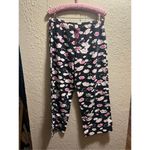 Victoria's Secret Victoria’s Secret Black With Pink Lips Pajama Set Woman’s Size Small Photo 7