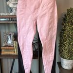 MUGLER Two Tone Twist Panel High Rise Denim Stretch Jeans Pink Black FR 40 US 8 Photo 5
