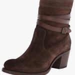 Frye Jane Strappy short boots distressed suede Photo 0
