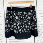 Pink Twill Circle Print Pleated A Line Mini Skirt Black White Size 8 Y2K Cotton Black Photo 7
