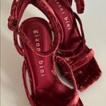 Gianni Bini  Novah Velvet Square Toe
Wedge Sandals NWOT Photo 4