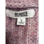 BB Dakota  Steve Madden Cardigan Sweater Marled V Neckline Button Down Pink W L Photo 7