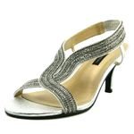 Caparros  Zorro T-Strap Evening Rhinestone Open Toe Slingback Heel 9 Photo 0