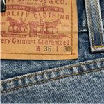 Levi's Levi’s Relaxed Straight Leg Jeans W36 L30 Made in Mexico Y2K Light Wash Retro Photo 9