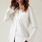 Athleta  Urbanite Long Sleeve Top Off White Taupe Womens Size S Photo 0