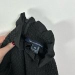 French Connection Black Long Sleeve Boza Crinkle Smocked Blouse XS NWT Photo 10