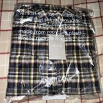 Everlane NWT  Soft Brushed Flannel Brown Plaid Boxy Button Up Shirt Sz Small Photo 7