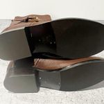 Tory Burch Adeline Leather Riding Boots Brown Gold Emblem Zip 5M NEW Photo 5