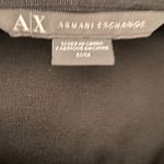 Armani Exchange Black Sleeveless Draped Front Mini Dress Size Medium Photo 8