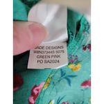 New Floral Tiered Mini Dress Summer Vacation Bridal Shower Bloomcore‎ Size XS Green Photo 7