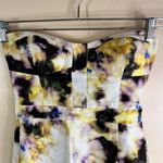 J.Crew Womens Fleurette Bustier Watercolor Mini Silk Dress Size 2 Coquette Photo 1