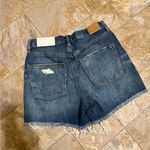 American Eagle  Outfitters | Ripped Dark Blue 90s boyfriend Jean shorts size 2 Photo 5