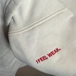 You Matter Embroidered Unisex Solid Eggshell Pullover Sweatshirt Hoodie White Size M Photo 3