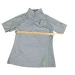 FootJoy  FJ Gray‎ Athletic Quarter Zip Pullover Golf Top Neon Accent Performance Photo 2