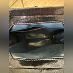 Fendi VINTAGE Black Patent Leather EVENING Bag BLACK WITH NAVY STRAP with COA Photo 14