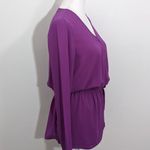 The Limited  Purple Blouse NWOT Size XS Tall Purple Faux Wrap Blouse Photo 1