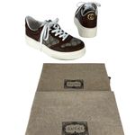 Gucci  GG Supreme Canvas Leather Trimmed Sneakers Photo 4