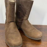 Abeo Women’s Burlington brown leather shearling lined boot size 10 Photo 0