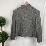 Castleberry Black & White Woven Knit Tweed Button Up Blazer Jacket 8 Photo 2