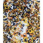 Womens Sleeveless Yellow Cheetah Animal Print Pleated Wanda Shirt Dress Size S Photo 10