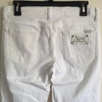 7 For All Mankind White Mid Rise Wide Leg Bootcut Jeans Photo 7