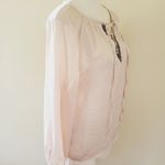 Coco + Carmen  satin lace up blouse size s/m Photo 2