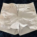 American Eagle White Jean Shorts Photo 0