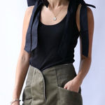 Ulla Johnson New‎  Bailey Tank Top in Noir Black Small S Photo 0