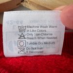 VINTAGE Hanes LARGE Red Joy to the World Ugly Christmas Sweater USA Long Sleeve Photo 8