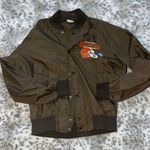 NFL Vintage 80s Cleveland Browns Football lightweight sports jacket. Photo 0